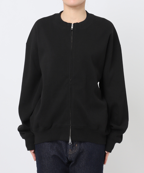 SLOBE IENA（スローブイエナ）の「ダブルZIPクルーネックカーディガン（カーディガン/ボレロ・レディース・ブラック/グリーン/ベージュ・FREE）」の12枚目の写真