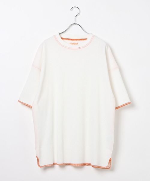 UNIVERSAL OVERALL(ユニバーサルオーバーオール)の「UNIVERSAL OVERAL/サーマルパックTシャツ/一部店舗限定/634913(Tシャツ/カットソー・メンズ・ホワイト/ブラック・LARGE/MEDIUM)」の6枚目の写真