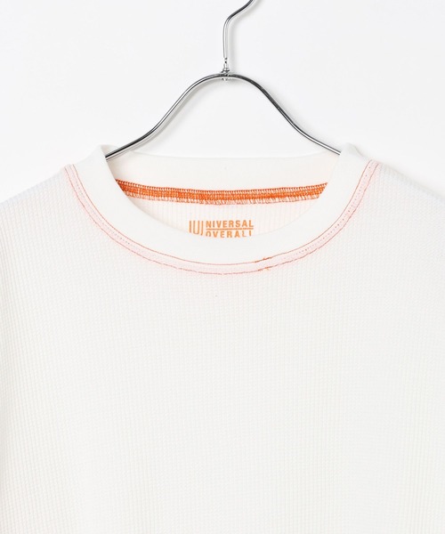 UNIVERSAL OVERALL(ユニバーサルオーバーオール)の「UNIVERSAL OVERAL/サーマルパックTシャツ/一部店舗限定/634913(Tシャツ/カットソー・メンズ・ホワイト/ブラック・LARGE/MEDIUM)」の9枚目の写真
