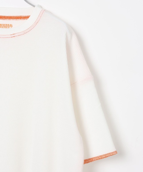 UNIVERSAL OVERALL(ユニバーサルオーバーオール)の「UNIVERSAL OVERAL/サーマルパックTシャツ/一部店舗限定/634913(Tシャツ/カットソー・メンズ・ホワイト/ブラック・LARGE/MEDIUM)」の10枚目の写真