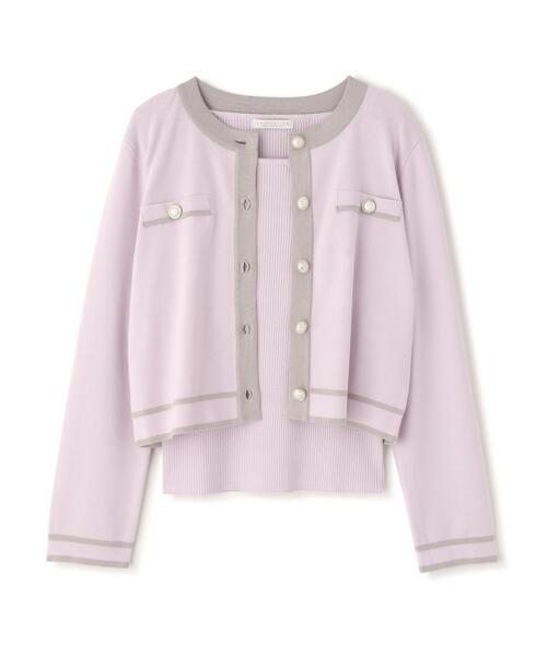 PROPORTION BODY DRESSING（プロポーションボディドレッシング）の「バイカラーアンサンブル / 1216170212（アンサンブル・レディース・ピンク/ホワイト系その他/ブラック・MEDIUM/SMALL）」の16枚目の写真