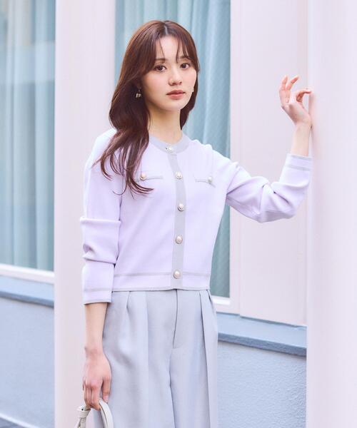 PROPORTION BODY DRESSING（プロポーションボディドレッシング）の「バイカラーアンサンブル / 1216170212（アンサンブル・レディース・ピンク/ホワイト系その他/ブラック・MEDIUM/SMALL）」の17枚目の写真