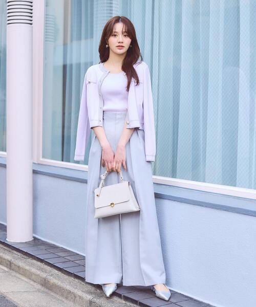 PROPORTION BODY DRESSING（プロポーションボディドレッシング）の「バイカラーアンサンブル / 1216170212（アンサンブル・レディース・ピンク/ホワイト系その他/ブラック・MEDIUM/SMALL）」の18枚目の写真