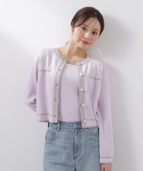 PROPORTION BODY DRESSING（プロポーションボディドレッシング）の「バイカラーアンサンブル / 1216170212（アンサンブル・レディース・ピンク/ホワイト系その他/ブラック・MEDIUM/SMALL）」の19枚目の写真