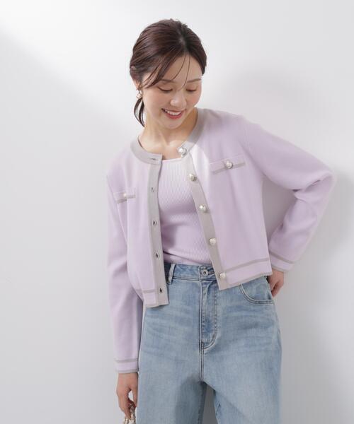 PROPORTION BODY DRESSING（プロポーションボディドレッシング）の「バイカラーアンサンブル / 1216170212（アンサンブル・レディース・ピンク/ホワイト系その他/ブラック・MEDIUM/SMALL）」の20枚目の写真