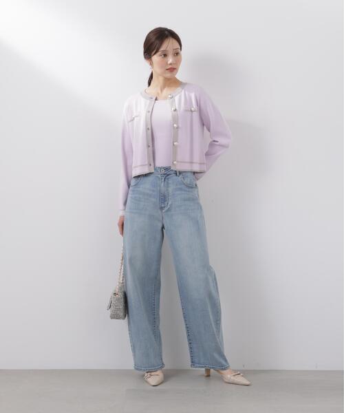 PROPORTION BODY DRESSING（プロポーションボディドレッシング）の「バイカラーアンサンブル / 1216170212（アンサンブル・レディース・ピンク/ホワイト系その他/ブラック・MEDIUM/SMALL）」の22枚目の写真