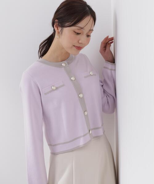 PROPORTION BODY DRESSING（プロポーションボディドレッシング）の「バイカラーアンサンブル / 1216170212（アンサンブル・レディース・ピンク/ホワイト系その他/ブラック・MEDIUM/SMALL）」の5枚目の写真