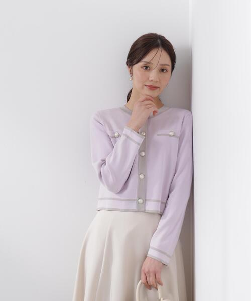 PROPORTION BODY DRESSING（プロポーションボディドレッシング）の「バイカラーアンサンブル / 1216170212（アンサンブル・レディース・ピンク/ホワイト系その他/ブラック・MEDIUM/SMALL）」の9枚目の写真