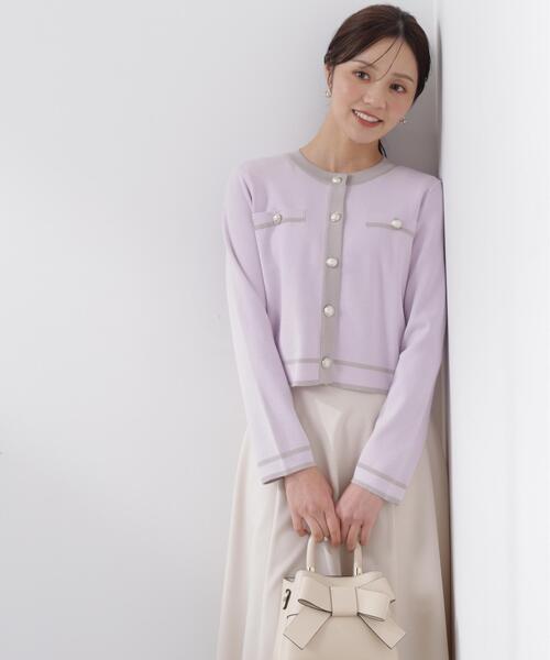 PROPORTION BODY DRESSING（プロポーションボディドレッシング）の「バイカラーアンサンブル / 1216170212（アンサンブル・レディース・ピンク/ホワイト系その他/ブラック・MEDIUM/SMALL）」の10枚目の写真