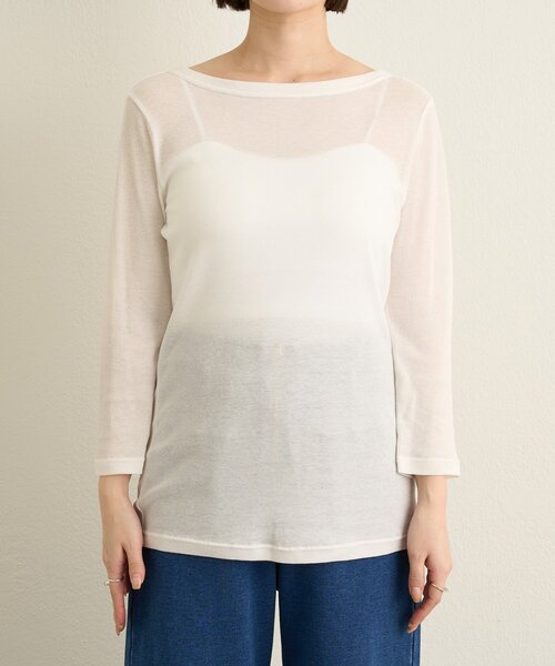 Omekashi(オメカシ)の「コットンテレコプルオーバー(Tシャツ/カットソー・レディース・ブラック/オフホワイト/ピンク・FREE)」の17枚目の写真