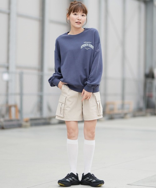 adidas（アディダス）の「adidas/アディダス W STADIUM C ウーブンカーゴＨＰ DK863（その他パンツ・レディース・ブラック/ベージュ・L/M）」の4枚目の写真