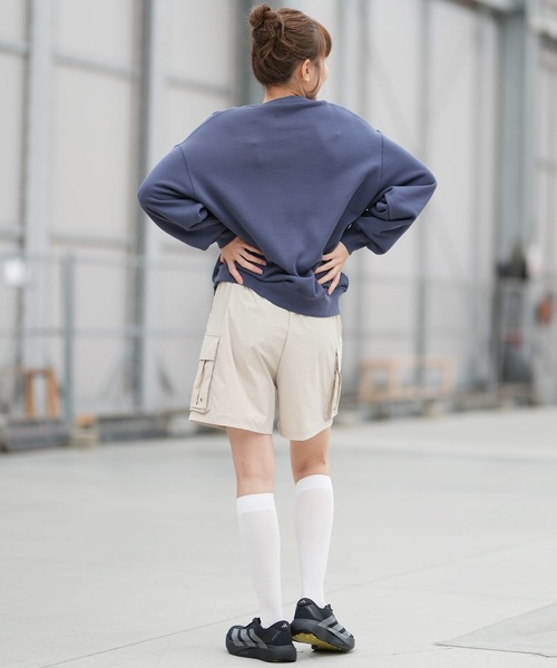 adidas（アディダス）の「adidas/アディダス W STADIUM C ウーブンカーゴＨＰ DK863（その他パンツ・レディース・ブラック/ベージュ・L/M）」の5枚目の写真
