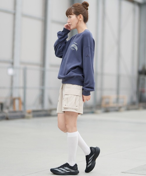 adidas（アディダス）の「adidas/アディダス W STADIUM C ウーブンカーゴＨＰ DK863（その他パンツ・レディース・ブラック/ベージュ・L/M）」の6枚目の写真