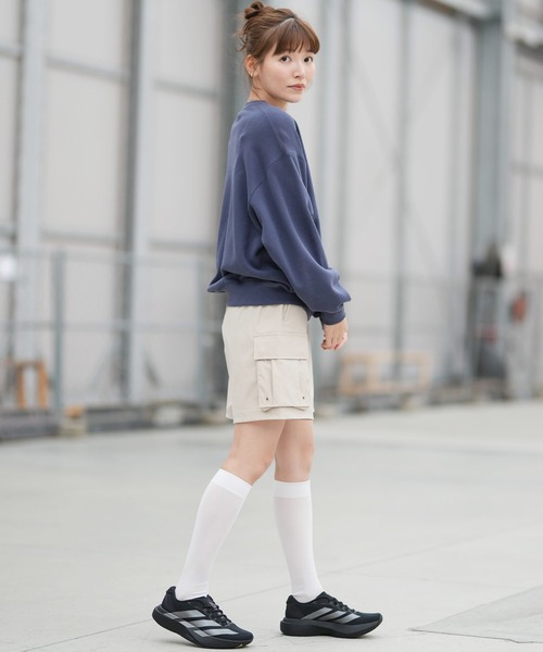 adidas（アディダス）の「adidas/アディダス W STADIUM C ウーブンカーゴＨＰ DK863（その他パンツ・レディース・ブラック/ベージュ・L/M）」の7枚目の写真