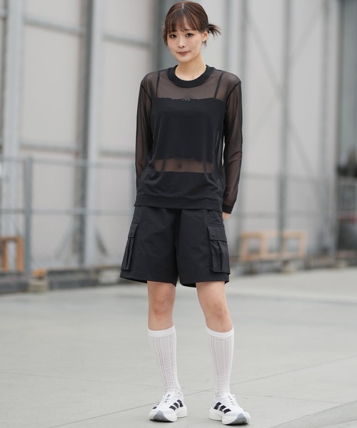 adidas（アディダス）の「adidas/アディダス W STADIUM C ウーブンカーゴＨＰ DK863（その他パンツ・レディース・ブラック/ベージュ・L/M）」の15枚目の写真