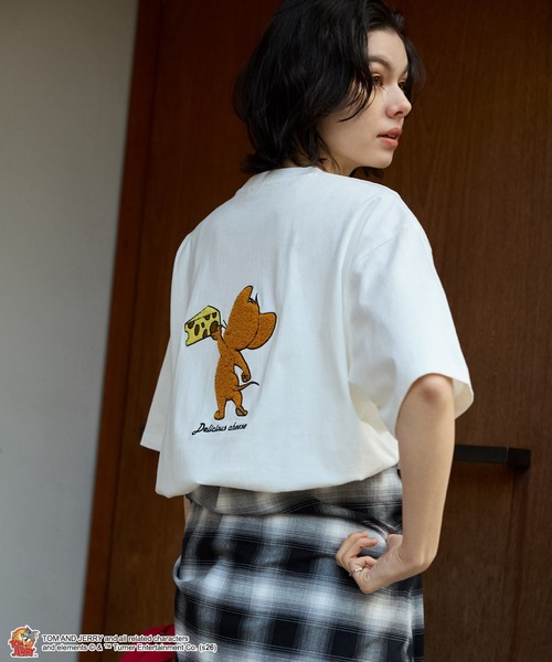 TOM and JERRY】別注 ヴィンテージデザイン プリント 刺繍 オーバー
