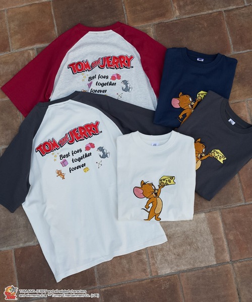 TOM and JERRY】別注 ヴィンテージデザイン プリント 刺繍 オーバー