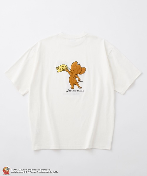 Tom&Jerry(トムアンドジェリー)の「【TOM and JERRY】別注 ヴィンテージデザイン プリント 刺繍 オーバーサイズ 半袖Tシャツ(Tシャツ/カットソー・レディース・ワイン系/オフホワイト/ネイビー/スミクロ/ブラック系・L/M)」の8枚目の写真