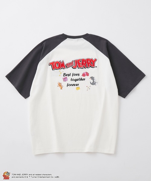 Tom&Jerry(トムアンドジェリー)の「【TOM and JERRY】別注 ヴィンテージデザイン プリント 刺繍 オーバーサイズ 半袖Tシャツ(Tシャツ/カットソー・レディース・ワイン系/オフホワイト/ネイビー/スミクロ/ブラック系・L/M)」の10枚目の写真