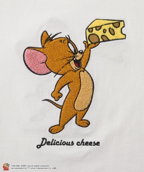 Tom&Jerry(トムアンドジェリー)の「【TOM and JERRY】別注 ヴィンテージデザイン プリント 刺繍 オーバーサイズ 半袖Tシャツ(Tシャツ/カットソー・レディース・ワイン系/オフホワイト/ネイビー/スミクロ/ブラック系・L/M)」の15枚目の写真