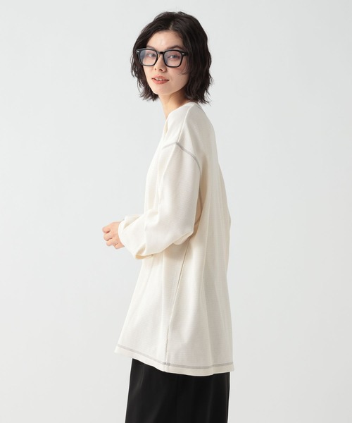 GEORGE'S(ジョージズ)の「ウォッシュハニカムロンT(Tシャツ/カットソー・メンズ・スミクロ/オフホワイト・MEDIUM/LARGE)」の9枚目の写真