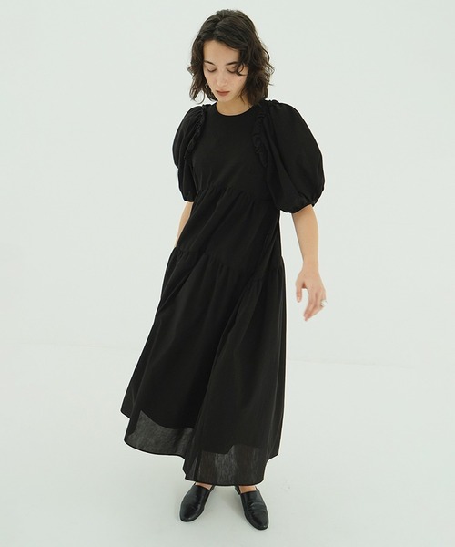 BUBBLE FRILL ONEPIECE（ワンピース）｜CLANE（クラネ）のファッション