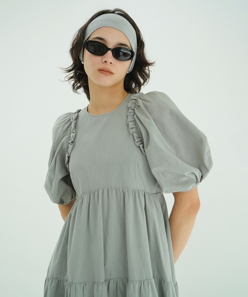 CLANE(クラネ)の「BUBBLE FRILL ONEPIECE(ワンピース・レディース・ホワイト・0/1/2)」の2枚目の写真