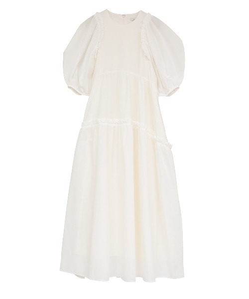 CLANE(クラネ)の「BUBBLE FRILL ONEPIECE(ワンピース・レディース・ホワイト・0/1/2)」の6枚目の写真
