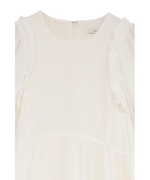CLANE(クラネ)の「BUBBLE FRILL ONEPIECE(ワンピース・レディース・ホワイト・0/1/2)」の8枚目の写真