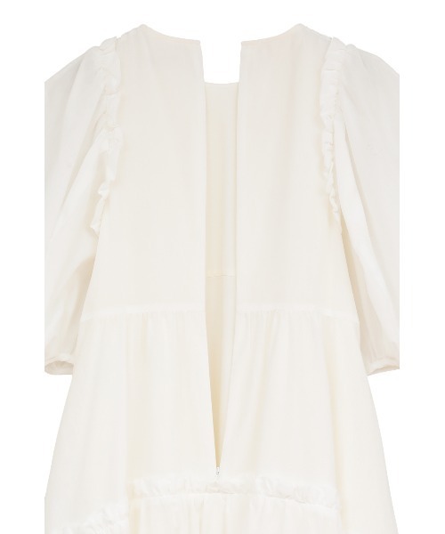 CLANE(クラネ)の「BUBBLE FRILL ONEPIECE(ワンピース・レディース・ホワイト・0/1/2)」の9枚目の写真