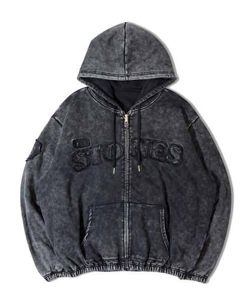 JACKROSE(ジャックローズ)の「B-TRS-エンボス加工・カットデニムJKT(デニムジャケット・メンズ・ブラック/インディゴブルー・M/L)」の3枚目の写真