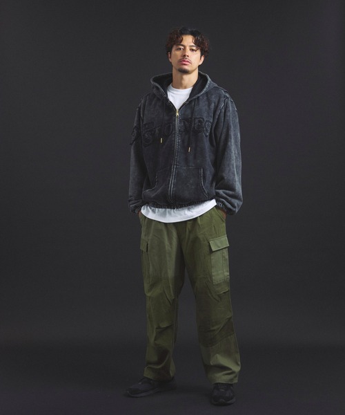 JACKROSE(ジャックローズ)の「B-TRS-エンボス加工・カットデニムJKT(デニムジャケット・メンズ・ブラック/インディゴブルー・M/L)」の21枚目の写真
