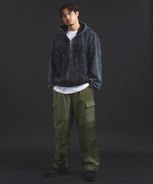 JACKROSE(ジャックローズ)の「B-TRS-エンボス加工・カットデニムJKT(デニムジャケット・メンズ・ブラック/インディゴブルー・M/L)」の19枚目の写真