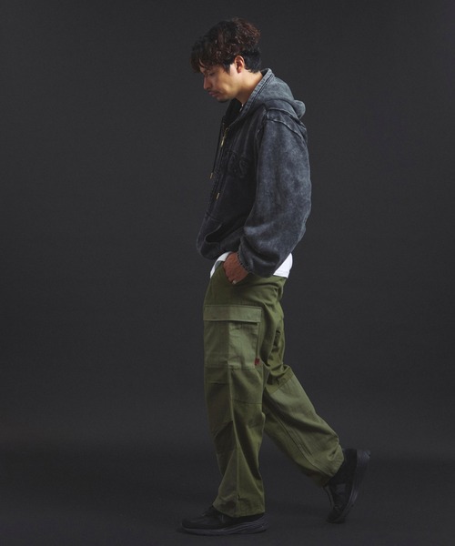JACKROSE(ジャックローズ)の「B-TRS-エンボス加工・カットデニムJKT(デニムジャケット・メンズ・ブラック/インディゴブルー・M/L)」の22枚目の写真