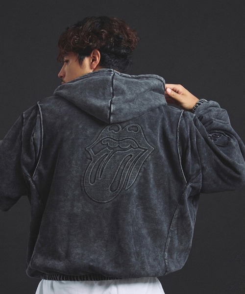 JACKROSE(ジャックローズ)の「B-TRS-エンボス加工・カットデニムJKT(デニムジャケット・メンズ・ブラック/インディゴブルー・M/L)」の16枚目の写真