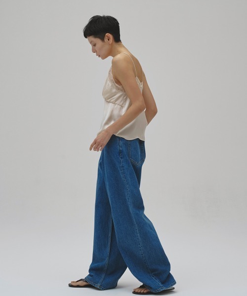 TODAYFUL(トゥデイフル)の「Satin Lace Camisole(キャミソール・レディース・ブラック/アイボリー/ミント・FREE)」の5枚目の写真