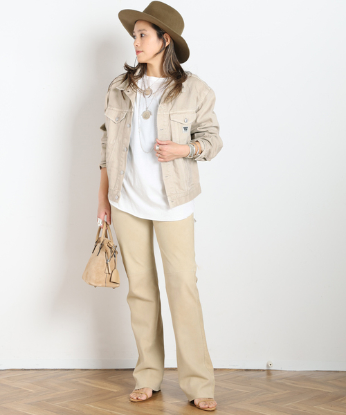 AP STUDIO（エーピーストゥディオ）の「【HAIKURE/ハイクル】STAR SHORT SUEDE（その他パンツ・レディース・ベージュ・26）」の4枚目の写真