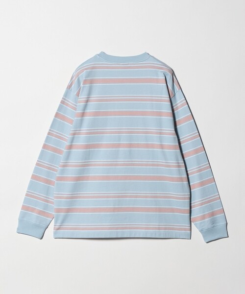 California General Store（California General Store）の「＜CGS.＞オーガニック コットン ロングスリーブ ボーダー Tシャツ（Tシャツ/カットソー・メンズ・ライトピンク/ライトグレー/ターコイズブルー系・L/M/XL/S）」の4枚目の写真