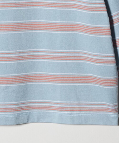 California General Store（California General Store）の「＜CGS.＞オーガニック コットン ロングスリーブ ボーダー Tシャツ（Tシャツ/カットソー・メンズ・ライトピンク/ライトグレー/ターコイズブルー系・L/M/XL/S）」の7枚目の写真