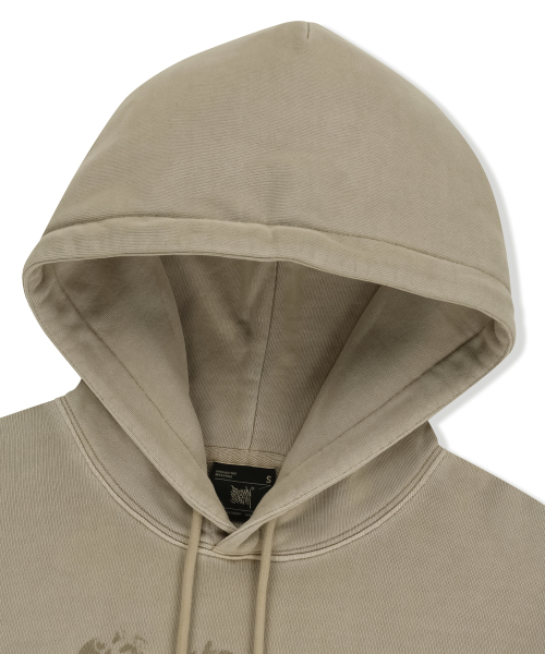 BROWNBREATH（ブラウンブレス）の「W PATCH CROP HOODIE - BEIGE（パーカー・レディース・その他・SMALL/MEDIUM）」の3枚目の写真