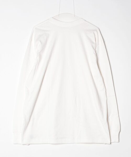 HANES（ヘインズ）の「【Hanes/ヘインズ】メンズ SHIRO クルーネックロングスリーブTシャツ（Tシャツ/カットソー・メンズ・ホワイト・XXL）」の2枚目の写真