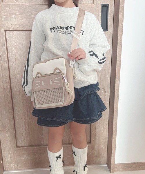 VIBGYOR（ヴィブジョー）の「lulunoix/ねこクリアポケットショルダーバッグ M15476（ショルダーバッグ・レディース・ピンク/ブルー/ベージュ/ブラック・FREE）」の2枚目の写真