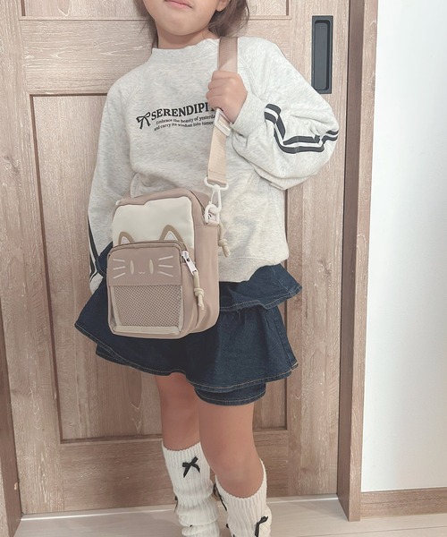 VIBGYOR（ヴィブジョー）の「lulunoix/ねこクリアポケットショルダーバッグ M15476（ショルダーバッグ・レディース・ピンク/ブルー/ベージュ/ブラック・FREE）」の6枚目の写真