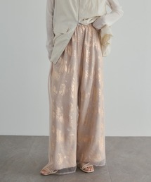 hunch | 箔プリント チュールレイヤードパンツ(その他パンツ)