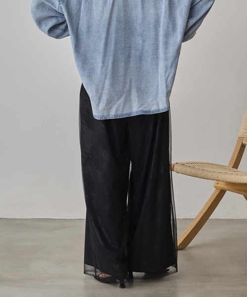 hunch（ハンチ）の「箔プリント チュールレイヤードパンツ（その他パンツ・レディース・ブルー系その他/ピンク系その他/ブラック系その他・FREE）」の13枚目の写真