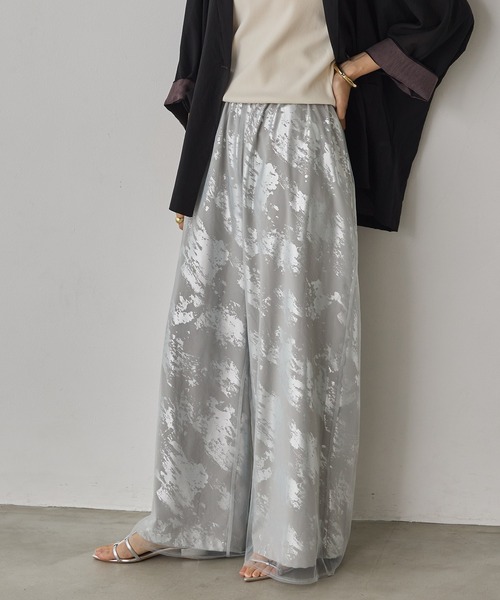 hunch（ハンチ）の「箔プリント チュールレイヤードパンツ（その他パンツ・レディース・ブルー系その他/ピンク系その他/ブラック系その他・FREE）」の17枚目の写真