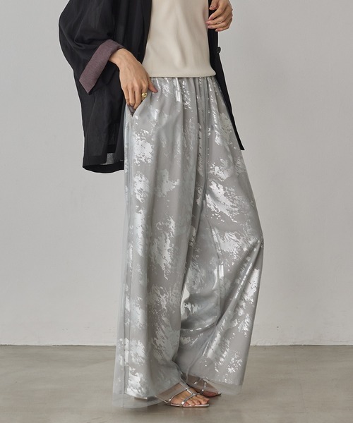 hunch（ハンチ）の「箔プリント チュールレイヤードパンツ（その他パンツ・レディース・ブルー系その他/ピンク系その他/ブラック系その他・FREE）」の18枚目の写真