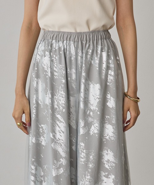 hunch（ハンチ）の「箔プリント チュールレイヤードパンツ（その他パンツ・レディース・ブルー系その他/ピンク系その他/ブラック系その他・FREE）」の20枚目の写真