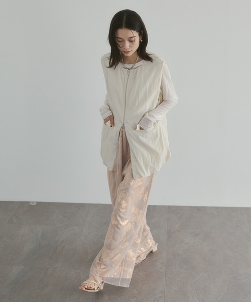 hunch（ハンチ）の「箔プリント チュールレイヤードパンツ（その他パンツ・レディース・ブルー系その他/ピンク系その他/ブラック系その他・FREE）」の6枚目の写真