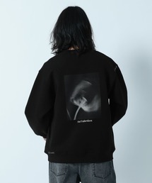Flower Photo Hand Stitch Tech Sweat/フラワーフォトハンドステッチテックスウェット